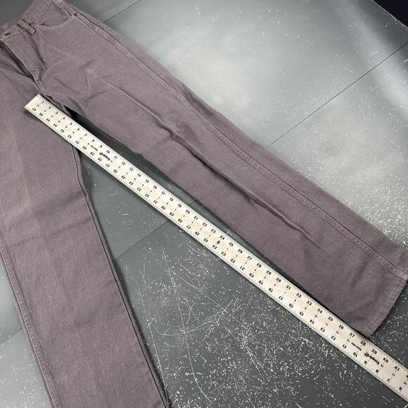 VTG Wrangler Jeans Mens 29x38 Gray Lavender Made in USA Slim Tall 13MWZ - Picture 5 of 8